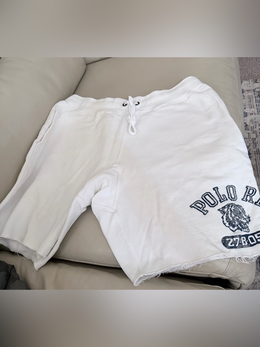🔥Polo by Ralph Lauren White Men’s Jersey Shorts Size XL🔥